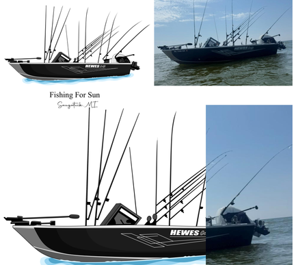 Custom Digital Boat Artwork