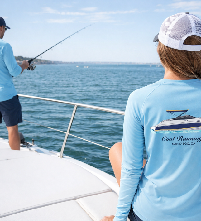Ladies UPF 50+ Boat Performance Crew Neck