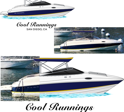 Custom Digital Boat Artwork