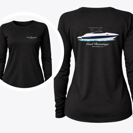 Ladies UPF 50+ Boat Performance Crew Neck