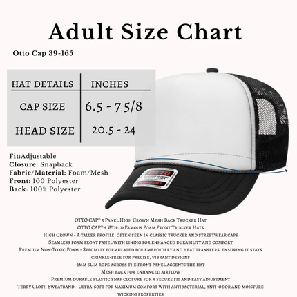 Adult Trucker Boat Hat