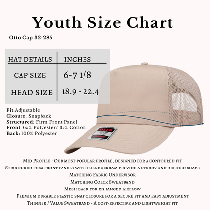 Young Adult Trucker Boat Hat