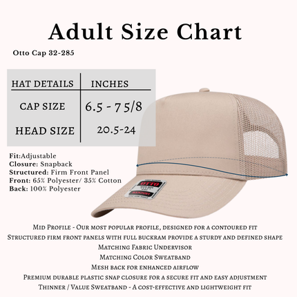 Adult Trucker Boat Hat