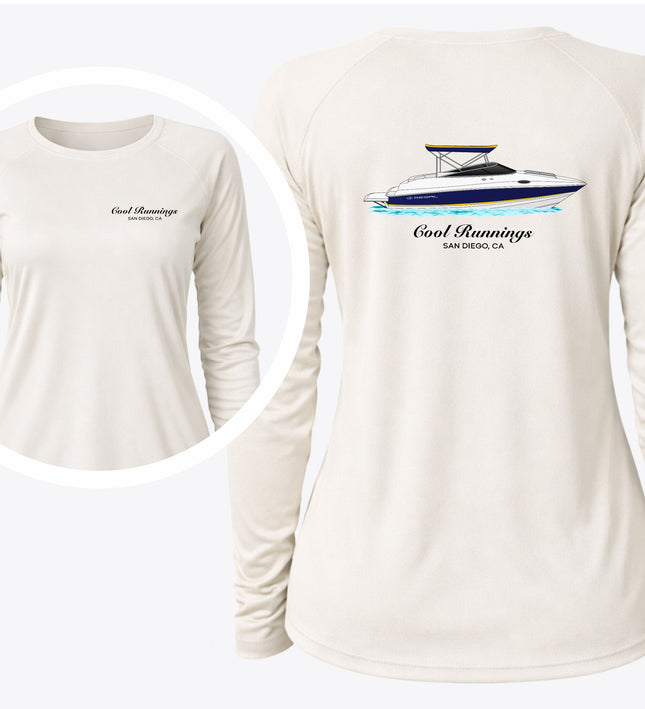 Ladies UPF 50+ Boat Performance Crew Neck