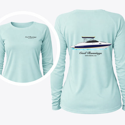 Ladies UPF 50+ Boat Performance Crew Neck